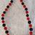 Red and black silk thread necklace 1 thumbnail
