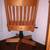 Wooden Banker's Office Desk Chair Retro High Quality Swivel Rolls 1 thumbnail