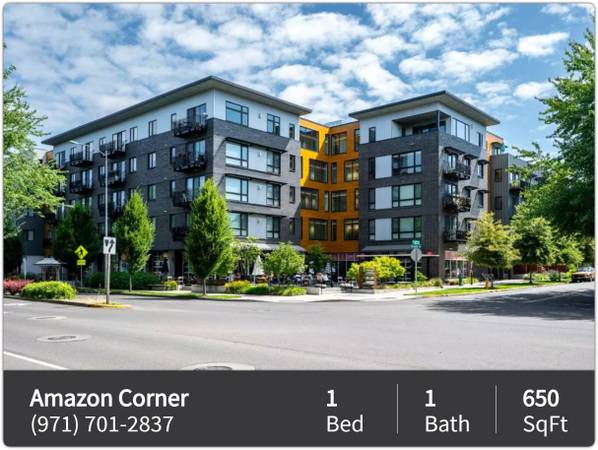 $1,695 / 1br - 650ft2 - $1000 Off at Move In! Top Floor with Skylight. Tour today! (Eugene - Amazon Pool)63977275510531121