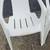 Whte Plastic Patio Chairs and End Tables 3 thumbnail