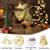 New Christmas Glitter Angel Tree Topper 3D Golden Metal Angel  Battery 3 thumbnail