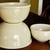 1940s Fire-King Ivory NEW Mixing Bowl Set w/Label 2 thumbnail