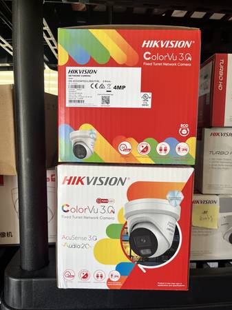 Security Camera For Sale!Hikvision 4MP-24/7 Color, AIarm and Speaker 1