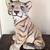 Vintage Flocked Chalkware Tiger Lamp 5 thumbnail