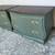 Refinished Bombe Nightstand Pair – Pewter Green, Walnut Tops, Gold Pulls 2 thumbnail