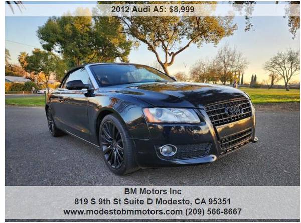 2012 AUDI A5 🚗🎈PREMIUM CONVERTIBLE🎈🚗 - $8,999 (MODESTO)63613934682881121