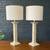 Mid-Century Tessellated Stone Table Lamps Coastal Modern, c.1960’s 3 thumbnail