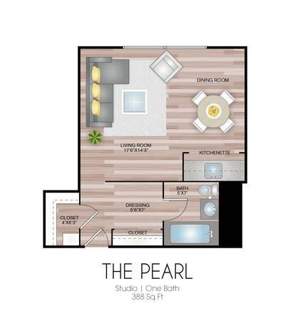 $1,100 / 388ft2 - ¡Estudio adorable en South Park Blocks! ¡Oferta especial de $250 de descuento!63831682625283123