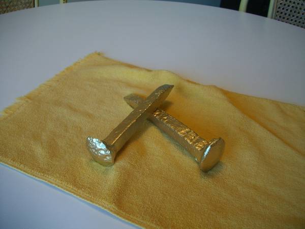 GOLD RAILROAD SPIKES 1