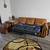 Leather pull out couch love seat 2 side tables coffee table 9 thumbnail