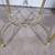 Hollywood Regency Brass / Glass Round Side Table 3 thumbnail