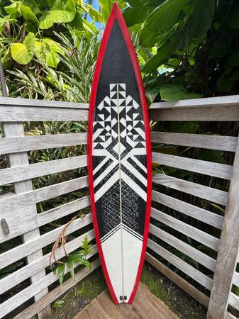 7’ mini gun surfboard 1