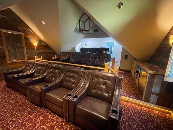 Premium leather reclining movie media chairs 1