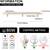 Linear Ceiling Lights 41" Modern led 80W Dimmable 3 Spotlight with Rem 4 thumbnail