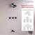 NEW 3 Handle Tub Shower Faucet, Matte Black 8 thumbnail