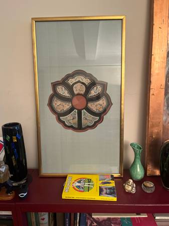 Mandala bordado a mano y enmarcado bajo vidrio - $550 (Nueva York)63471463909635120