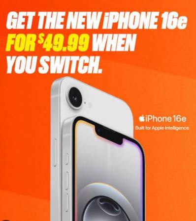 NEW iphone 16e for $49.99 1