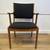 Mid Century Johannes Andersen Danish Teak Wood Black Fabric Dining Arm 4 thumbnail
