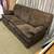Brown recliner sofa 3 thumbnail