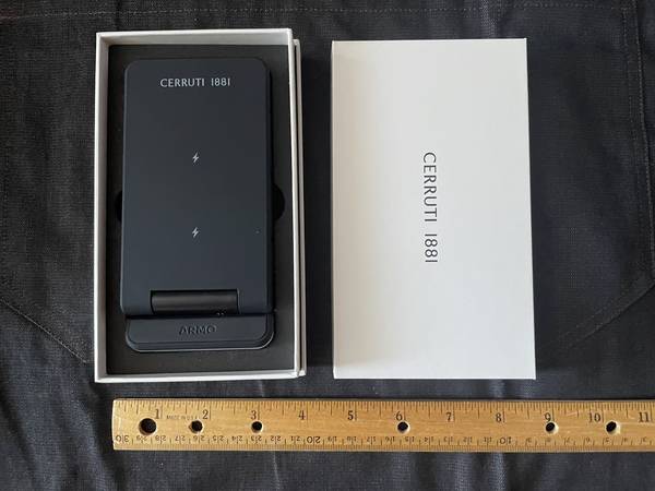 Cerruti 1881 3-device wireless charger NAG428-A, black 1