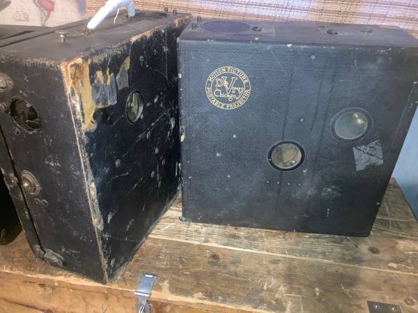 Rare 2 devry 35mm portable projectors 1918 1920 1