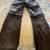 Vintage Calvin Klein Brown Leather Jeans Size 6 5 thumbnail