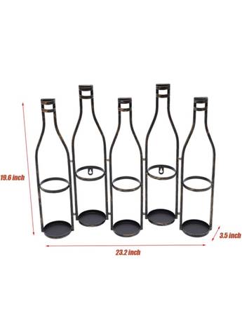 5 botellas de estante de pared para vino - $5 (Upper East Side)63435960689153124