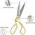 Wild & Bold Scissors All Purpose 8"Gold Fabric Sewing Scissors Profess 2 thumbnail