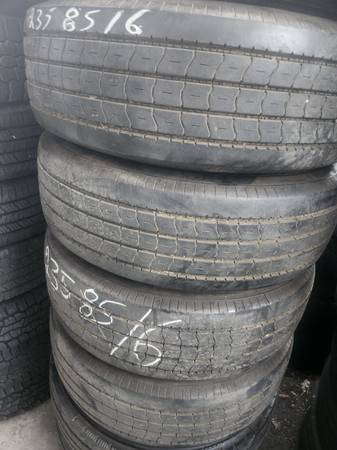 Great looking set of heavy-duty 14-ply tires, size LT 235/85R16 1