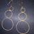 TECHNIBOND DIAMOND CUT LONG HOOP EARRINGS - NOW $25 1 thumbnail