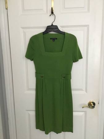 banana republic green dress