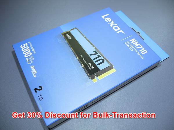 LEXAR NM710 M.2-NVMe 2TB (Sealed; Gen4x4) - computer parts - by
