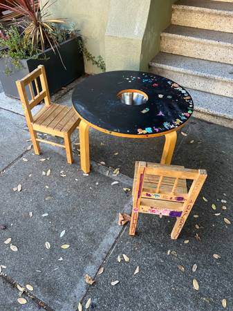 Art table and chairs 1