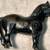 Vintage Black Cast Iron Figural Pony Penny Coin Bank 1 thumbnail