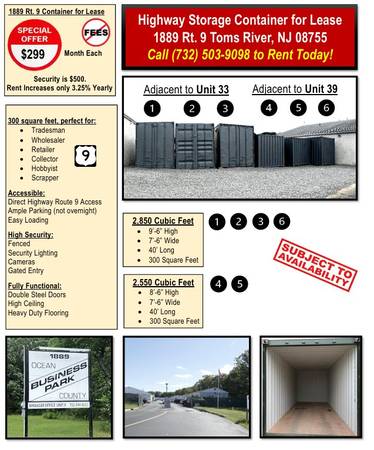 Route 9 Storage Container #6 (Rt. 9 Toms River & Lakewood Border) 1