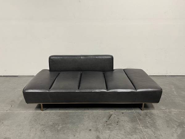 Midcentury Daybed Leather Sofa 1