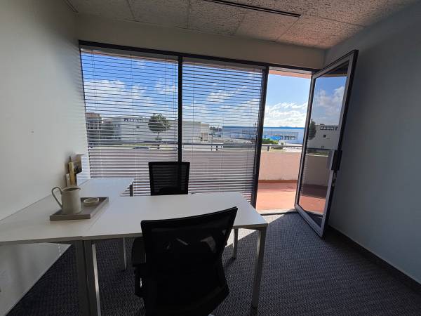 Bright Window Office with Balcony | Free Parking, Utilities Included 1