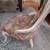 WOOD RUSTIC CHAIR WITH FABRIC 5 thumbnail