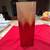 Dramatic Statement Piece. MCM Red Square Cylindrical Vase. Very Thick 3 thumbnail