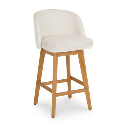 ARTICLE - Alta Swivel Counter Stool - Oak and Camellia Ivory 1