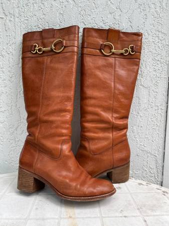 AUDRIE COACH #8 B-Italian Leather Boots - Used 1