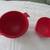 2 Red Mixing Bowls 2 thumbnail