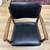 Vintage Gregson Walnut Wood Black Arm Chair. 8 thumbnail