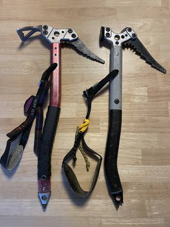2 x Ice Tools: Metolius Lucky & Petzl Charlet Moser Ice Axes 1