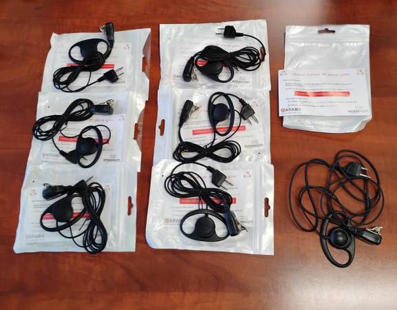 New- Amara B108L02 Pro D Ear Hook Earpiece Headsets $20 For All 1