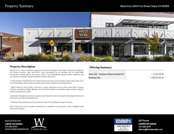 West End | 1500 First Street, Napa 1