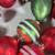 (8pc) "Old World" Red, Green, Silver and White Garland 5 thumbnail