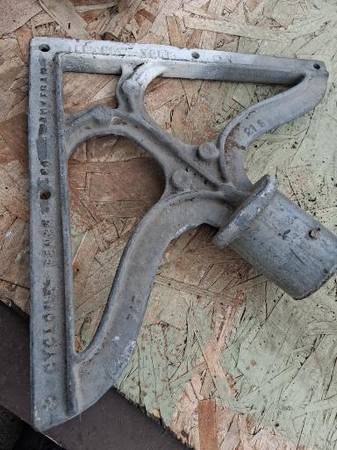 2 Antique cyclone Chain Link Fence Tree 1