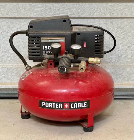 Porter Cable Air compressor 150 PSI, 6 gallons 1