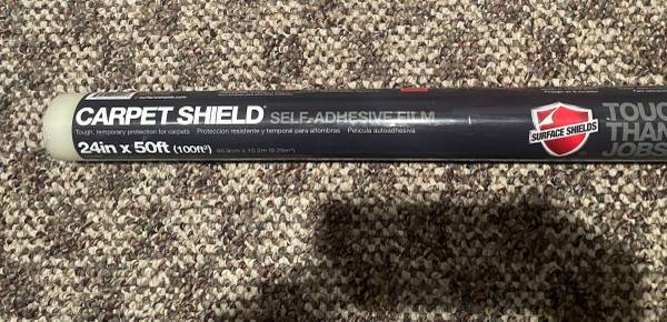 24 in. x 50 ft. Carpet Protection Self Adhesive Film 1